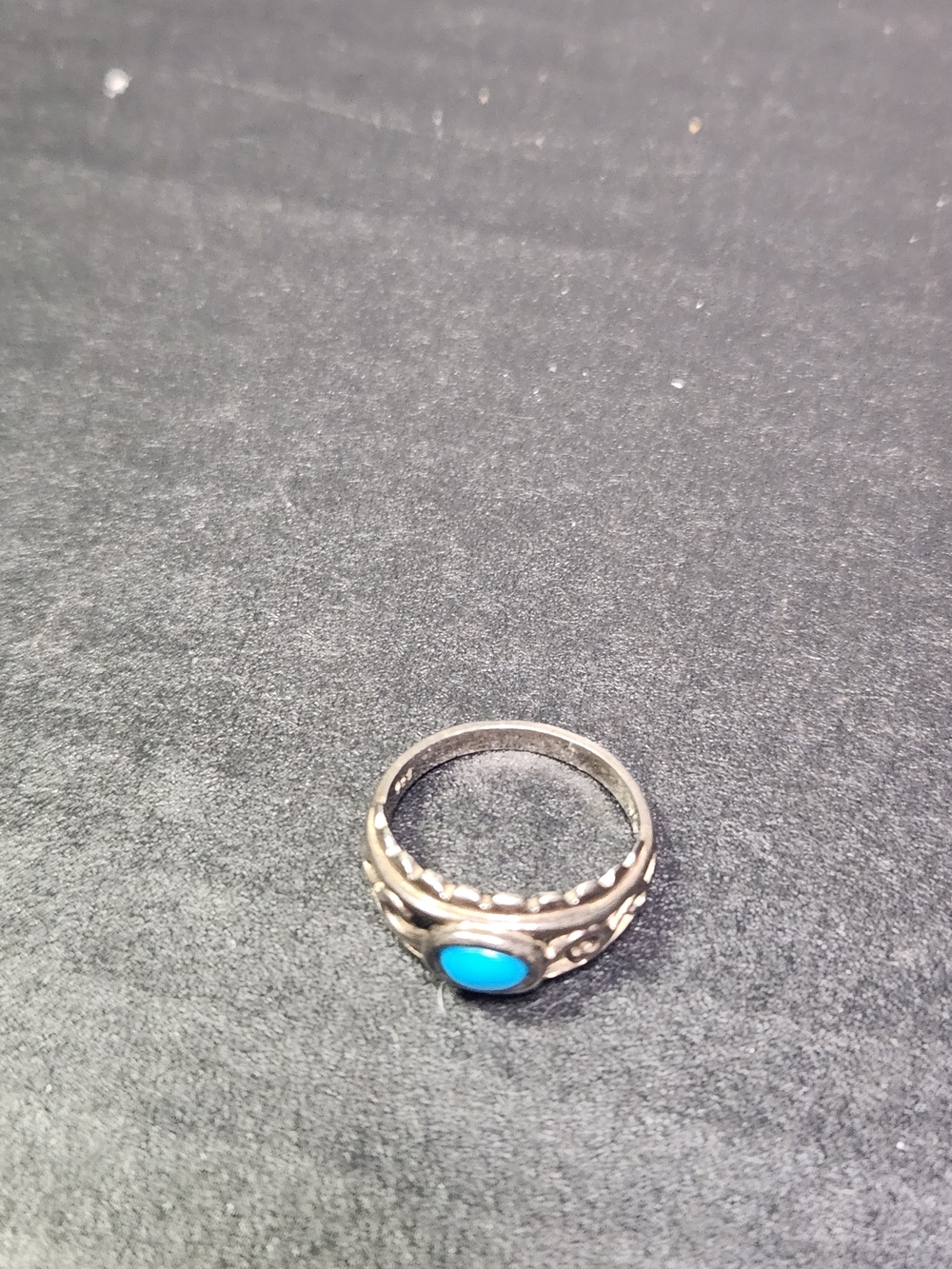 Turquoise Stone 925 Silver Women's Ring